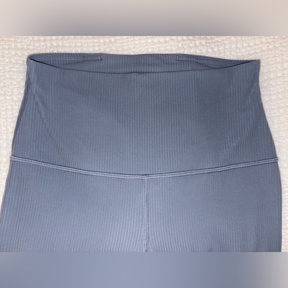 Lululemon Align High-Rise Ribbed Mini-Flare Pants in Belgian Blue - Size 4 - Picture 6 of 12